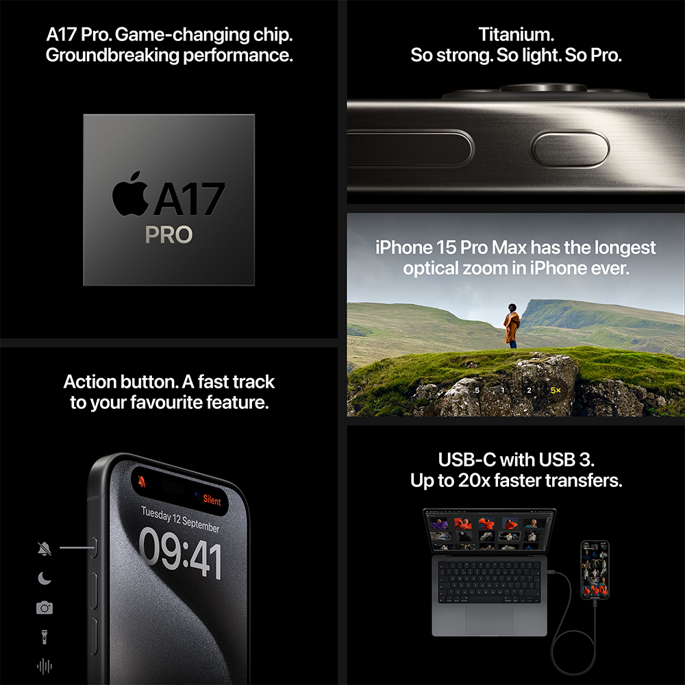 iPhone15 Pro Titanium Features Image